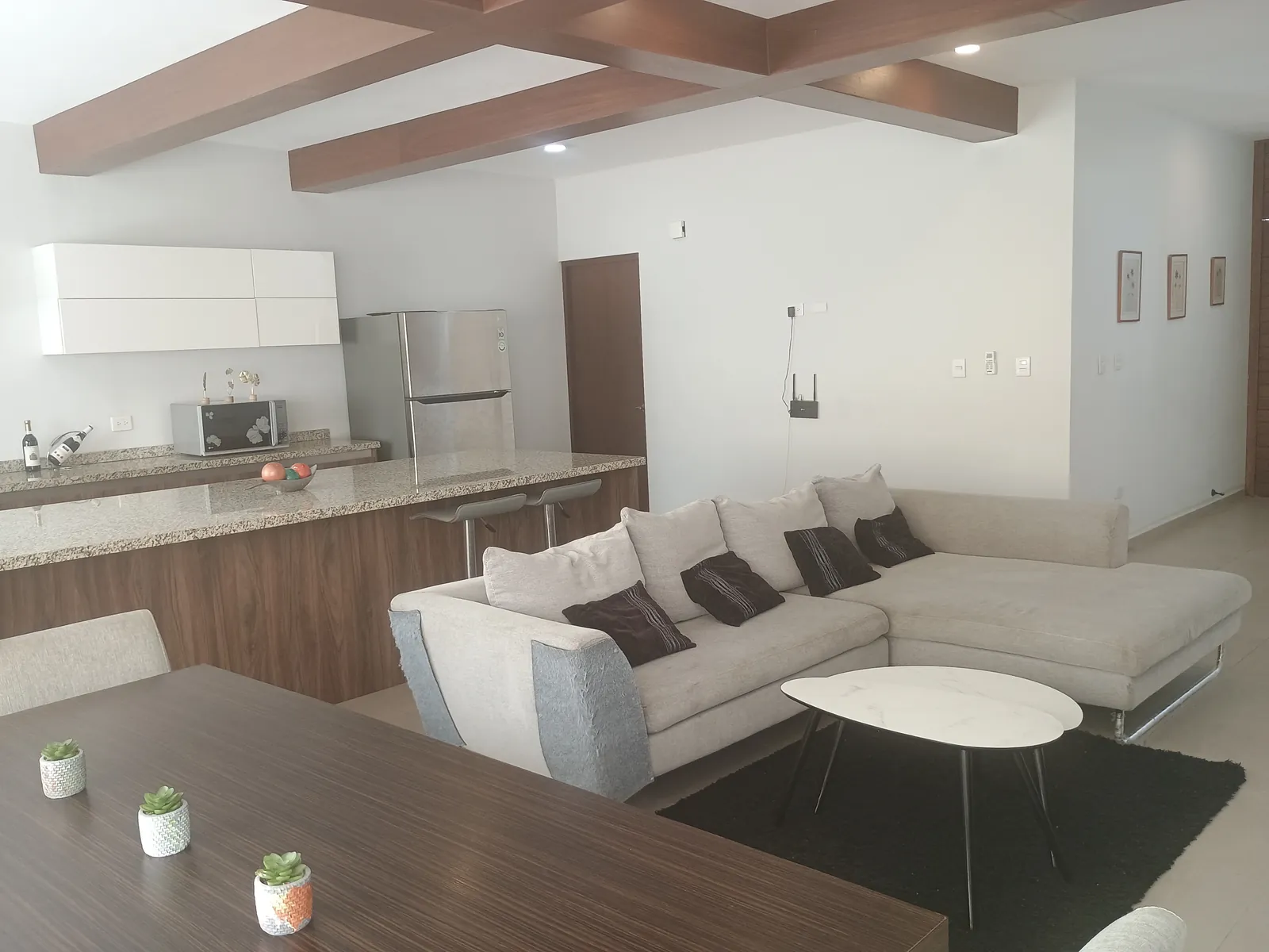 Sala y cocina de NILO 17 en planta baja
